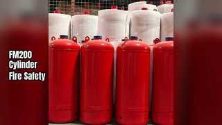 Καταστολή πυρκαγιάς κυλίνδρου από χάλυβα FM200