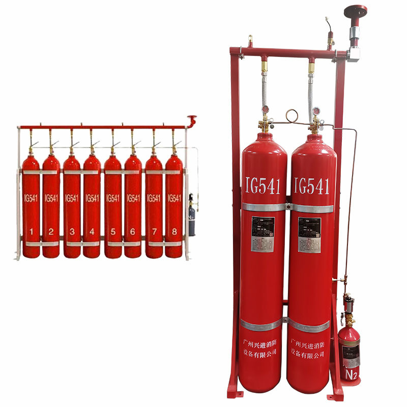High Reliability IG541 Inert Gas Fire Suppression System for Low Maintenance Demands