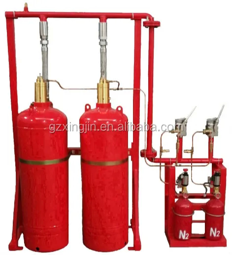 Clean Agent FM200 Pipe Network System For Maximum Single Region 3600M3 Fire Suppression